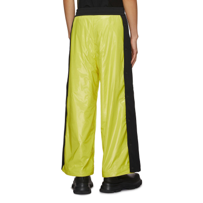 Fluorescent Wide-Leg Track Pants | Sporty Streetwear | Customizable Logo