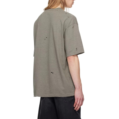 Charlo Distressed Logo Tee – Vintage Streetwear Short Sleeve