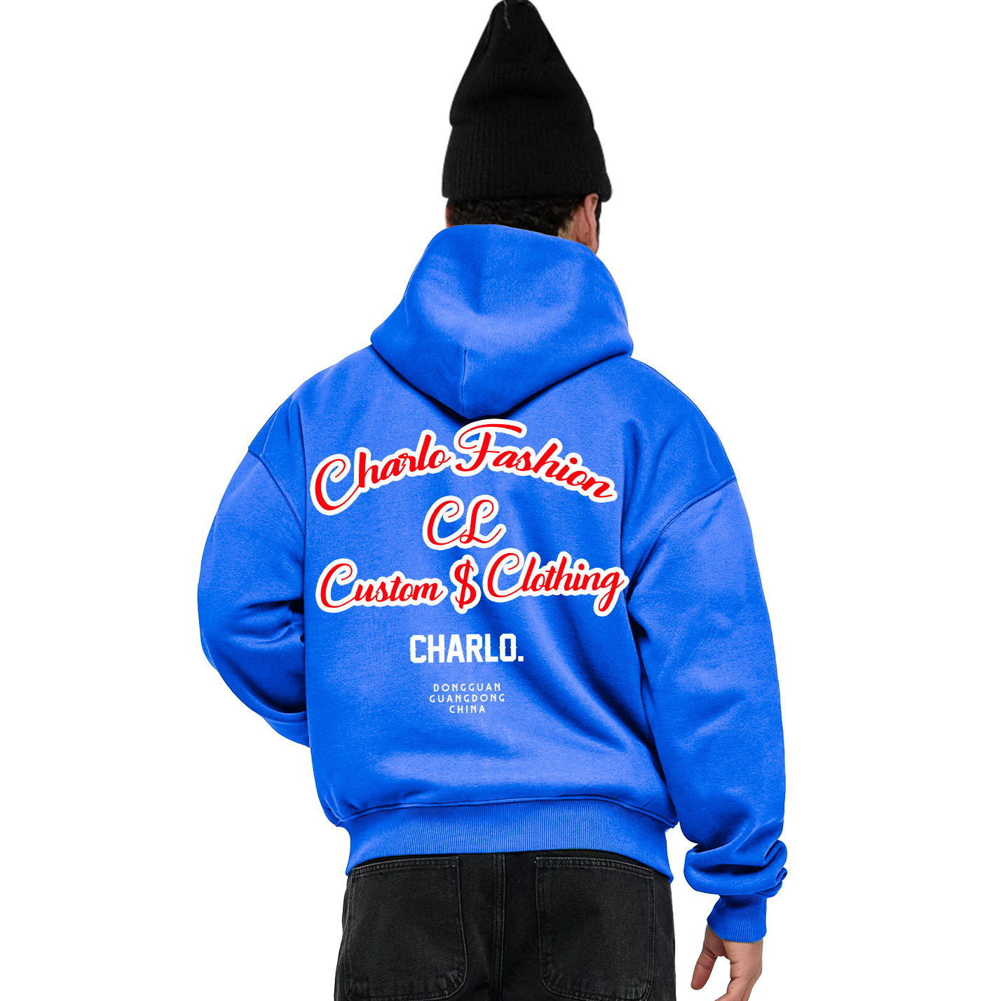 Custom Zip-Up Hoodie | Oversized Streetwear Hooded Jacket | OEM/ODM Private Label Clothing