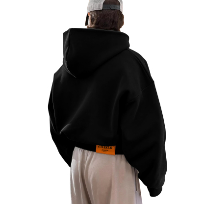 Custom Short-Length Heavyweight Hoodie – Multiple Colors & Finishes