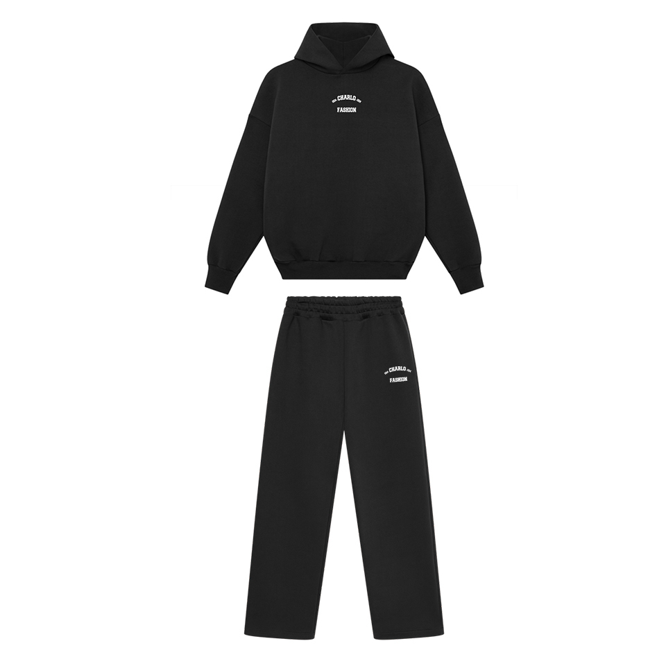 Luxury Oversized Streetwear Tracksuit – Custom Logo Hoodie & Sweatpants Set