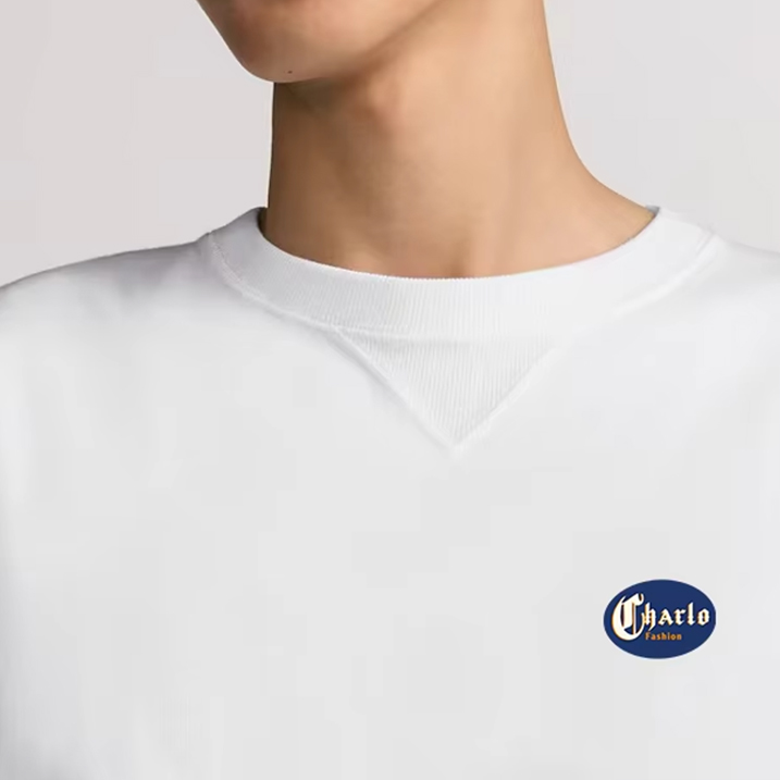 Men’s Casual Classic White T-Shirt – Customizable Logo
