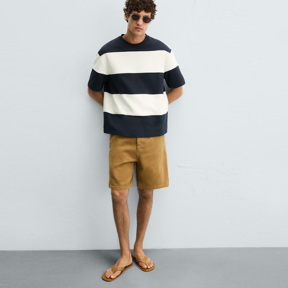 Trendy Oversized Striped T-Shirt – Premium Comfort & Customizable