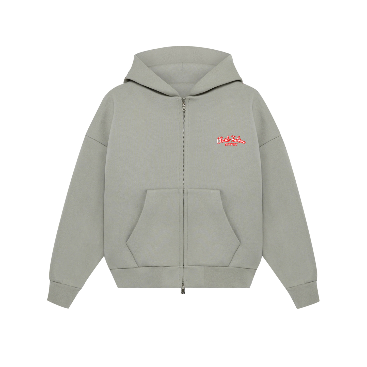 Black Hoodie & Wide-Leg Pants Set | Custom Embroidery & Print Options