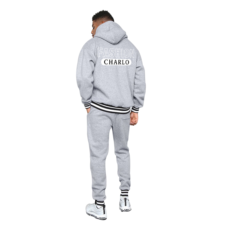 Black Hoodie & Jogger Pants Set | Custom Logo & Streetwear