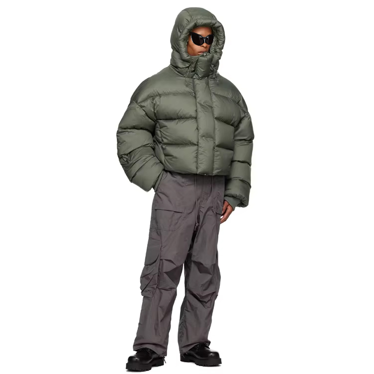 Charlo Fashion Oversized Cropped Puffer – Urban Street Style & Cozy Warmth  