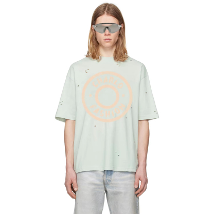 Charlo Distressed Logo Tee – Vintage Streetwear Short Sleeve