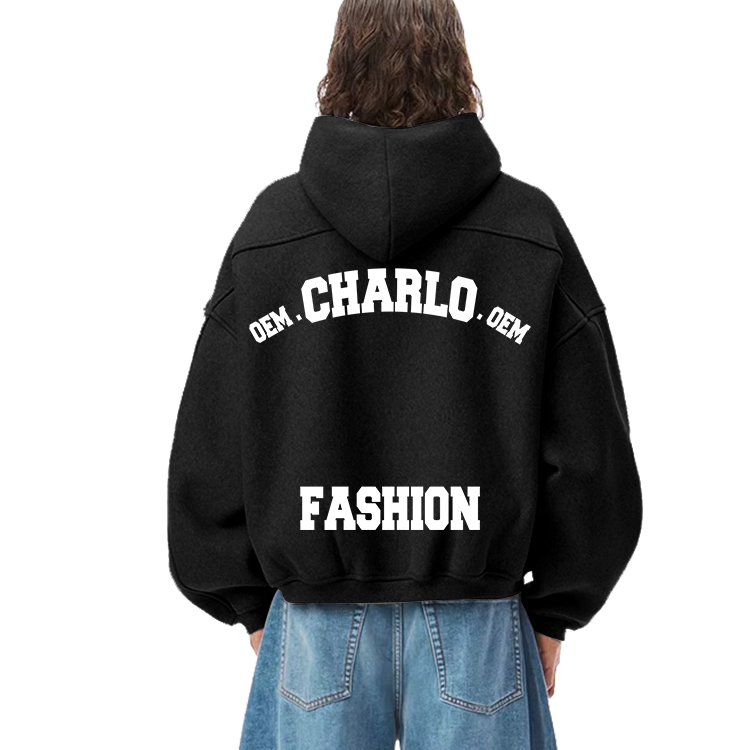 Custom Fleece Zip-Up Hoodie – Multiple Colors & Fabric Options