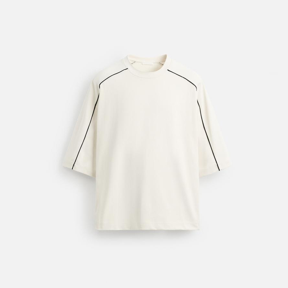 Custom Oversized Streetwear T-Shirt | Minimalist Seam Design | OEM/ODM Private Label Apparel