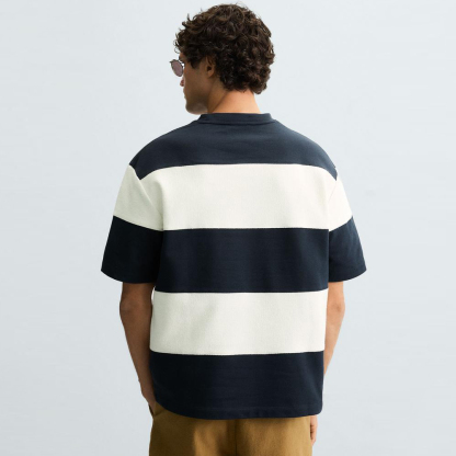 Trendy Oversized Striped T-Shirt – Premium Comfort & Customizable
