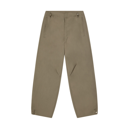 Khaki Wide-Leg Drawstring Pants | Casual Streetwear | Customizable