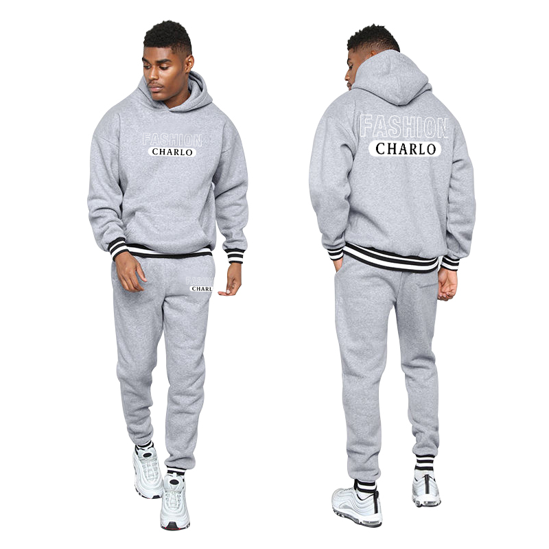 Black Hoodie & Jogger Pants Set | Custom Logo & Streetwear