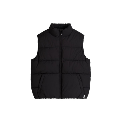 Customizable Black Puffer Jacket – Streetwear Outerwear