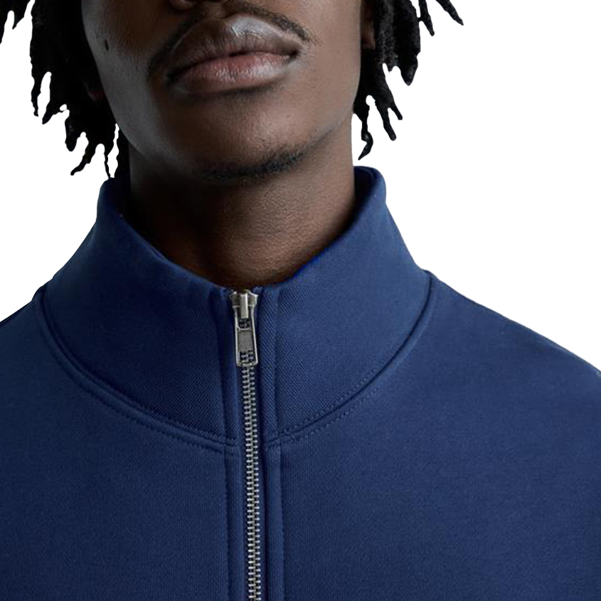 Custom Half Zip Sweatshirt | Oversized Streetwear Quarter Zip Pullover | OEM Private Label Manufacturer