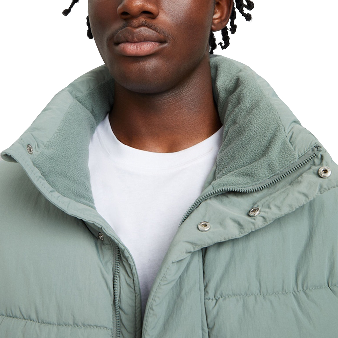 Customizable Khaki Puffer Jacket – Streetwear Outerwear