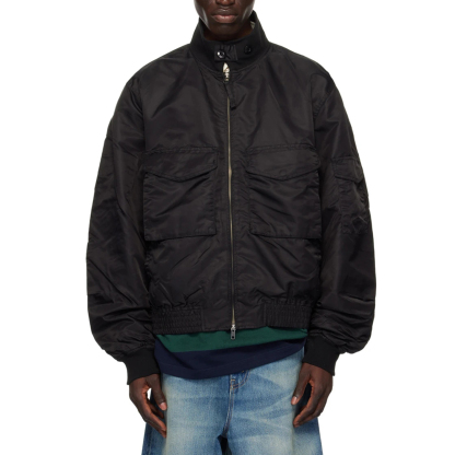 Charlo Fashion Multi-Pocket Bomber Jacket – Sleek Streetwear Utility Design