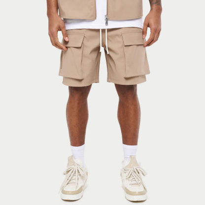 Custom Cargo Shorts with Utility Pockets – Functional Streetwear Design, Adjustable Waist, OEM/ODM (MOQ 50)