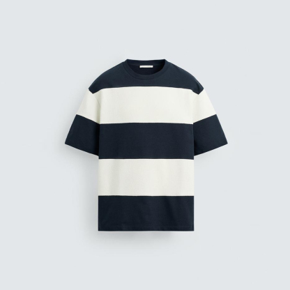 Trendy Oversized Striped T-Shirt – Premium Comfort & Customizable