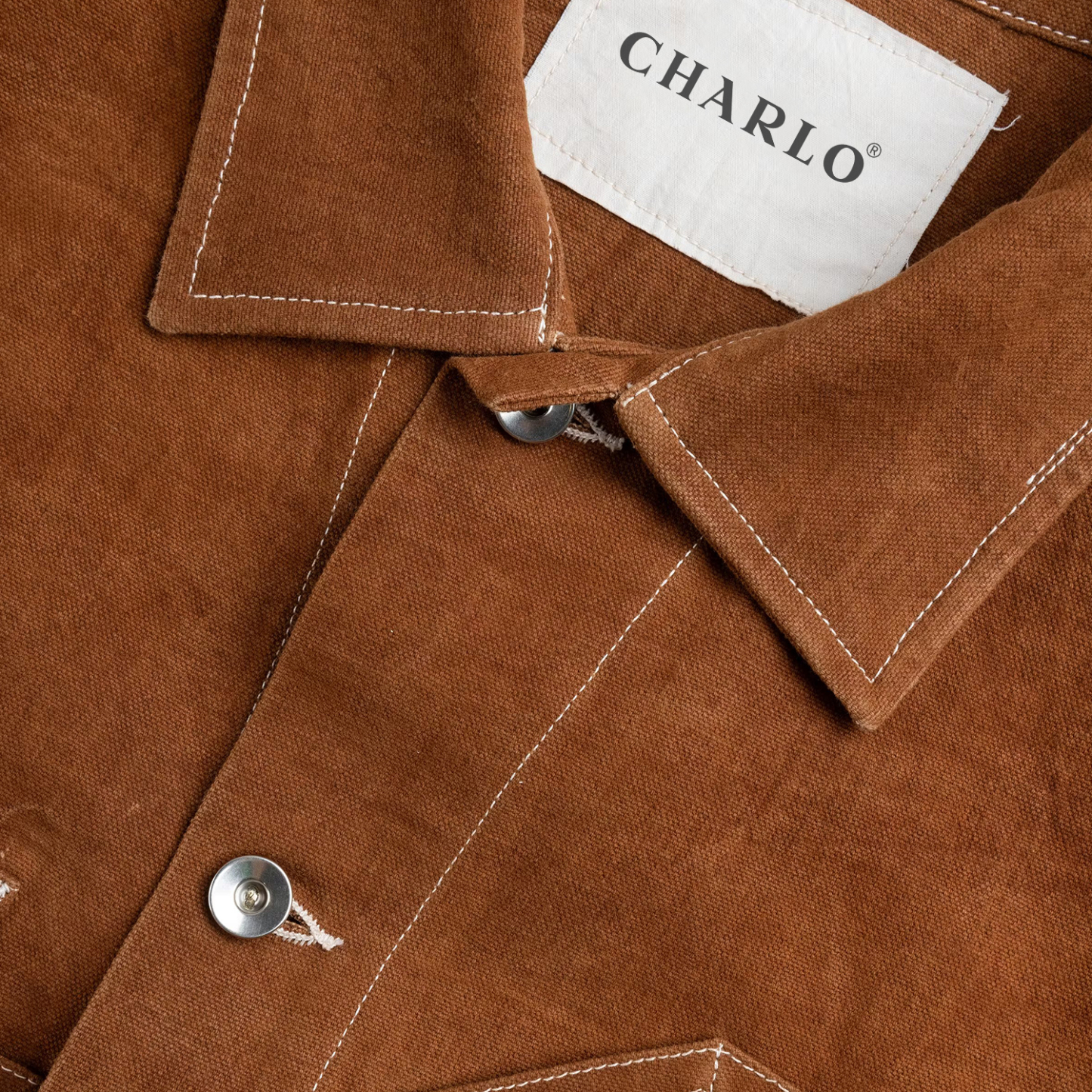 Charlo Fashion Suede Patchwork Jacket – Contemporary Streetwear with Statement Pockets