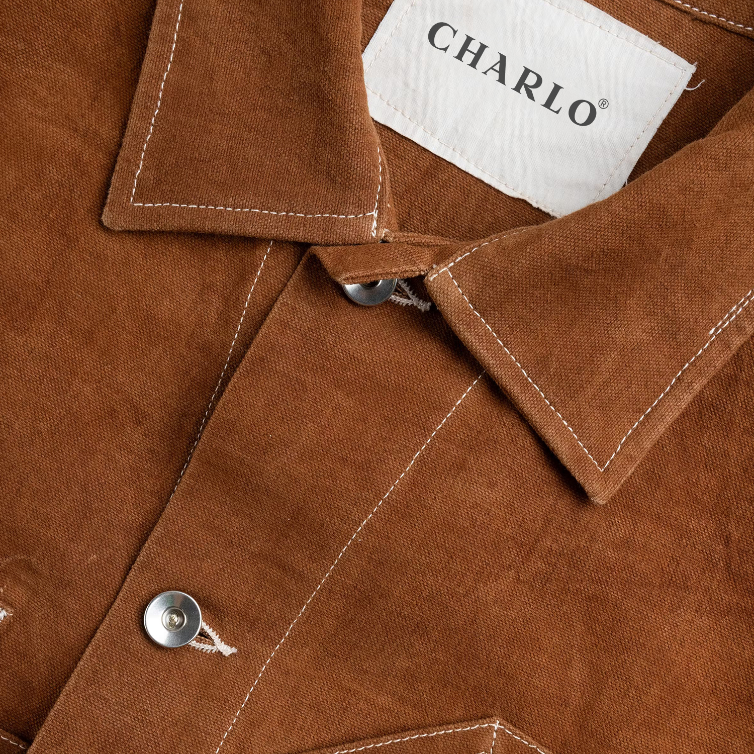 Charlo Fashion Suede Patchwork Jacket – Contemporary Streetwear with Statement Pockets
