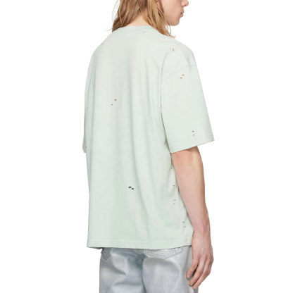 Charlo Distressed Logo Tee – Vintage Streetwear Short Sleeve