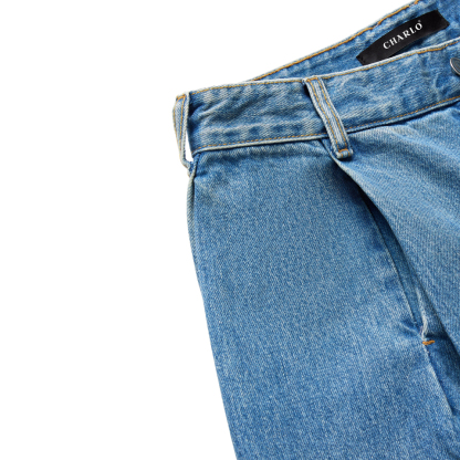 Wide Leg Denim Shorts – Relaxed Vintage Style