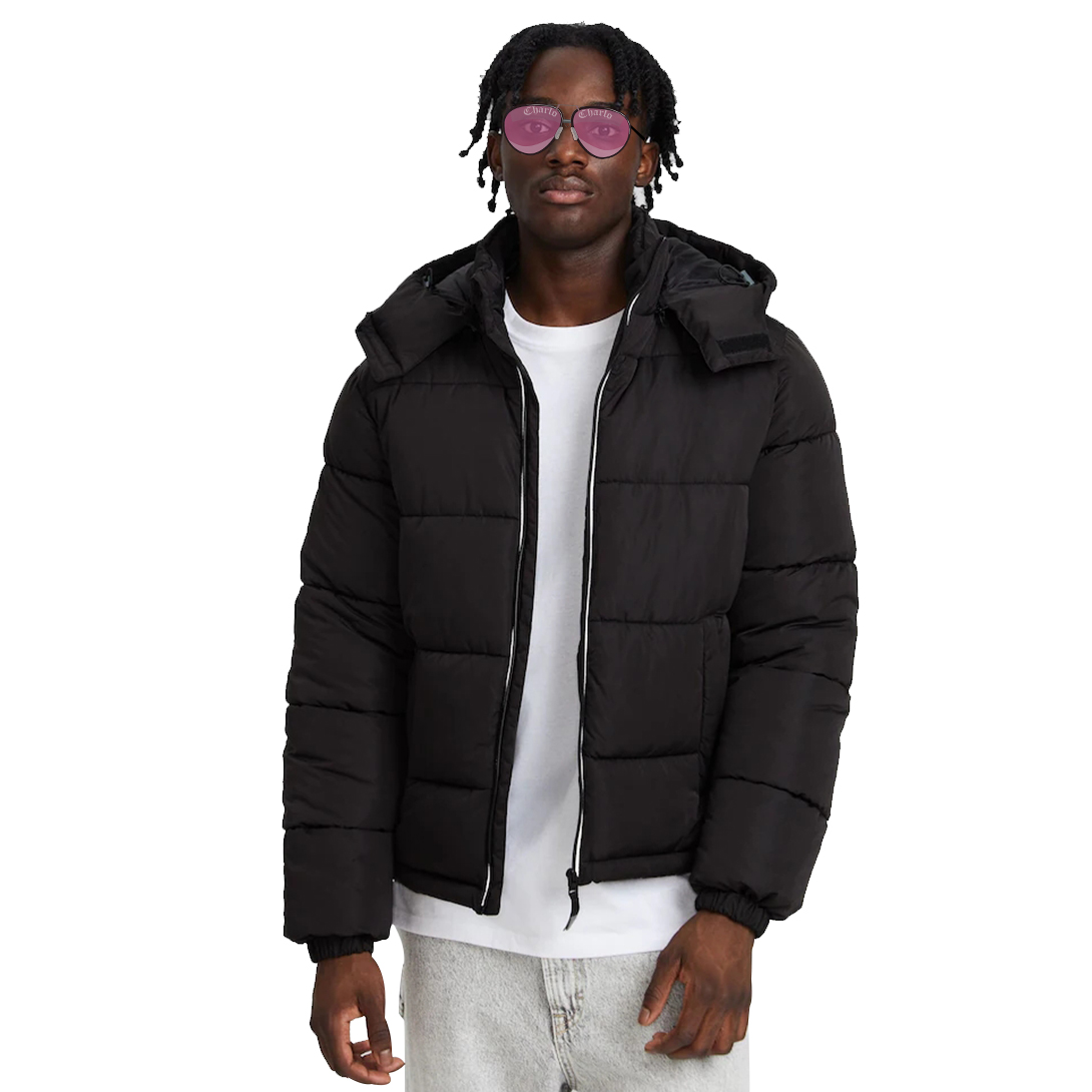 Charlo Fashion Premium Detachable Hood Puffer Jacket – Fully Customizable Outerwear