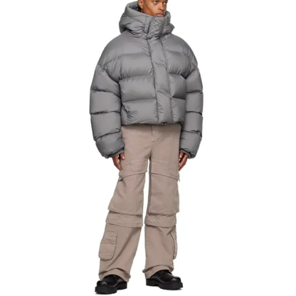 Charlo Fashion Oversized Cropped Puffer – Urban Street Style & Cozy Warmth  