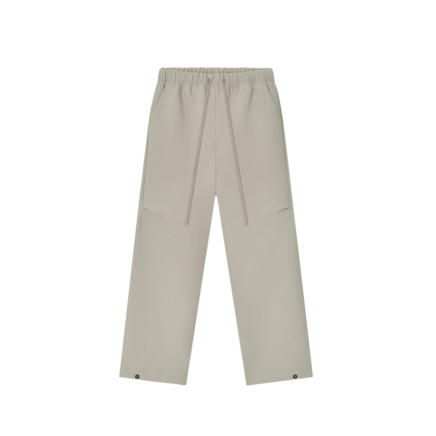 Light Grey Loose Fit Tracksuit | Zip Jacket & Wide-Leg Pants | Customizable