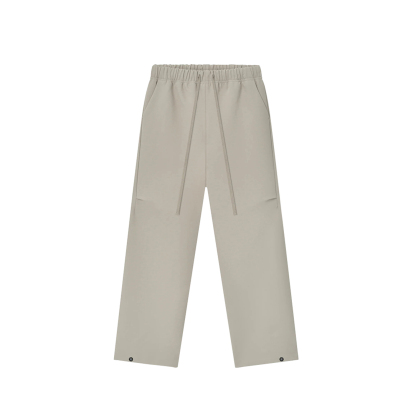 Light Grey Loose Fit Tracksuit | Zip Jacket & Wide-Leg Pants | Customizable