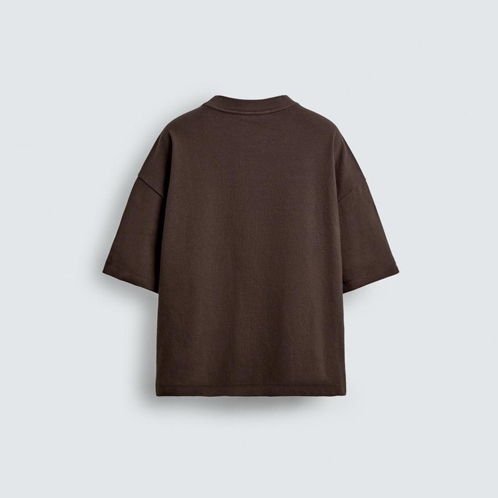Oversized V-Neck T-Shirt | Minimalist Streetwear Tee | OEM/ODM Custom Apparel Manufacturer