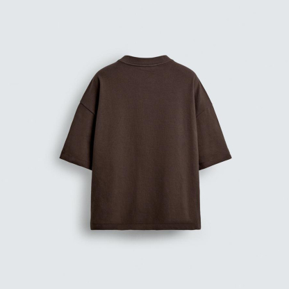 Oversized V-Neck T-Shirt | Minimalist Streetwear Tee | OEM/ODM Custom Apparel Manufacturer