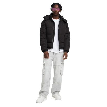 Charlo Fashion Premium Detachable Hood Puffer Jacket – Fully Customizable Outerwear