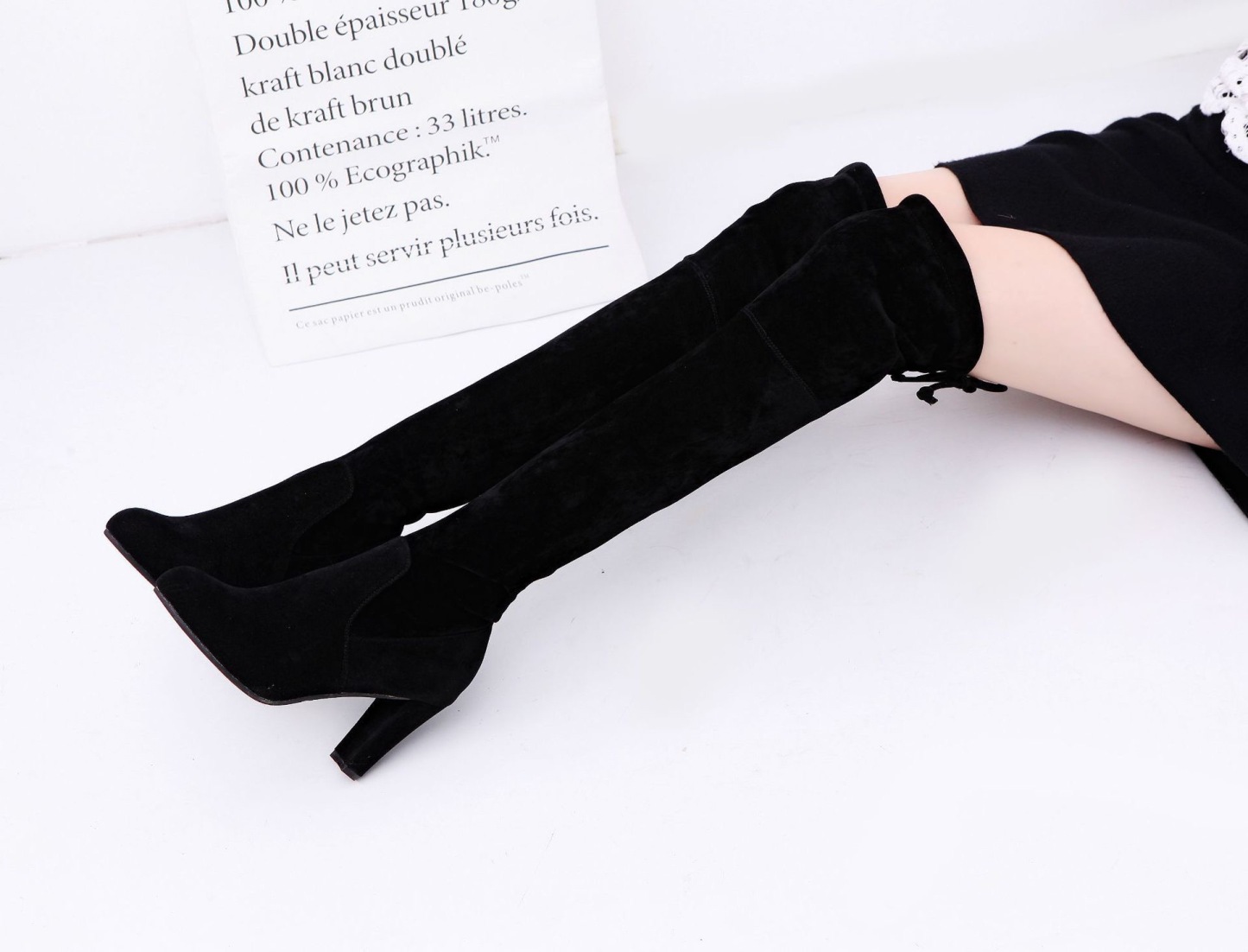 "Μπότες Γυναίκες για Καλοκαίρι: Μοδαία Υφή, Μινιμαλιστικό Σχεδιασμό μέχρι το Μηρός – Ελεганτές με Οξεία Στολή, Στυλ Κάλτσες Γυναικών, Υψηλά Τακούνια για Χειμώνα, Μπότες για Γυναίκες"