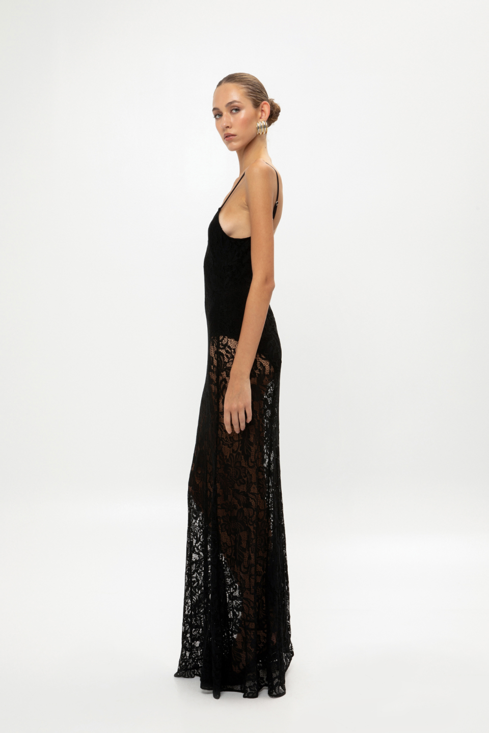 LACED MAXI DRESS
