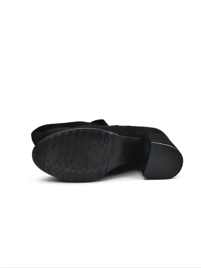 "Μπότες Γυναίκες για Καλοκαίρι: Μοδαία Υφή, Μινιμαλιστικό Σχεδιασμό μέχρι το Μηρός – Ελεганτές με Οξεία Στολή, Στυλ Κάλτσες Γυναικών, Υψηλά Τακούνια για Χειμώνα, Μπότες για Γυναίκες"