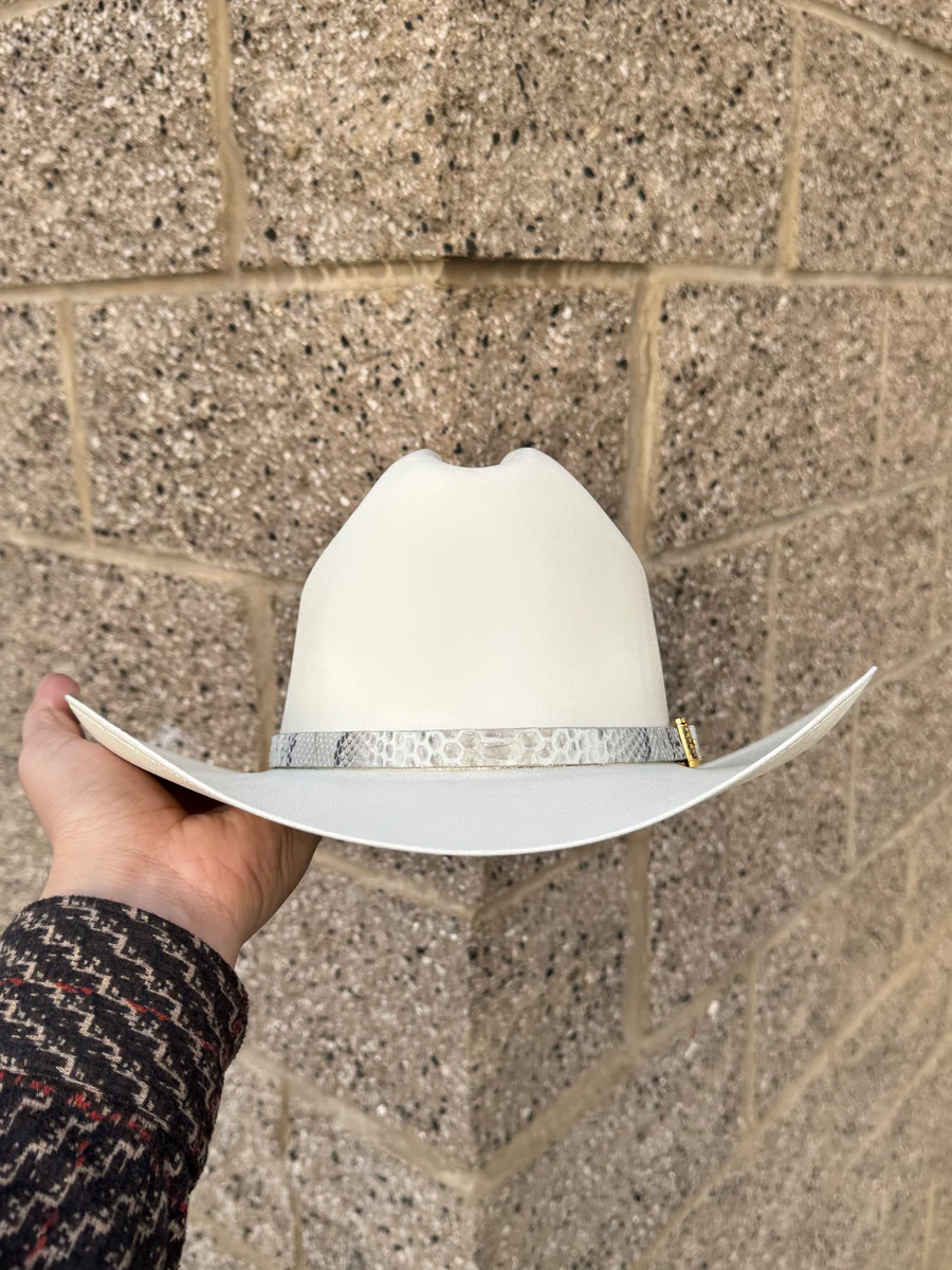 Sombrero El Rey 200x Copa Chica Falda 3.5" (Guadalajara Hats) (Toquilla Pitón Natural)