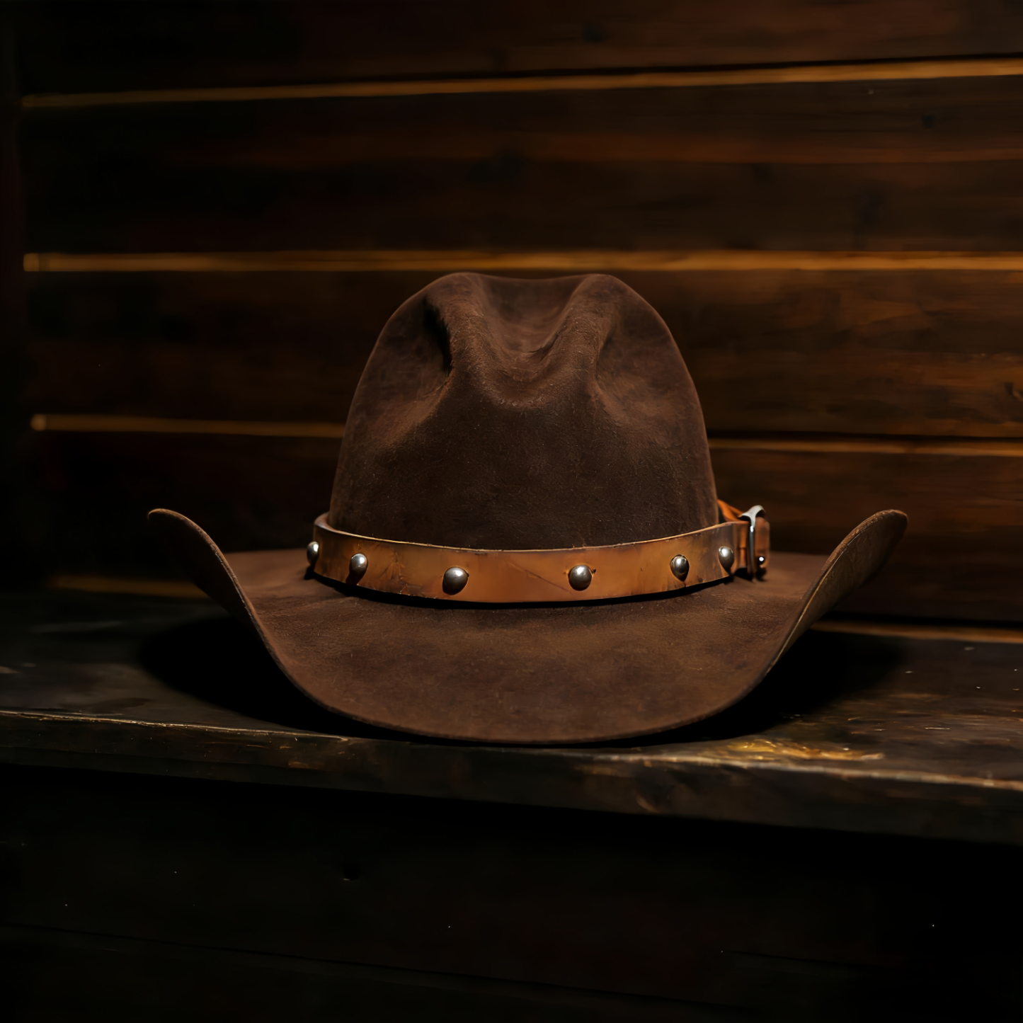 Chocolate Fur Cowboy Hat