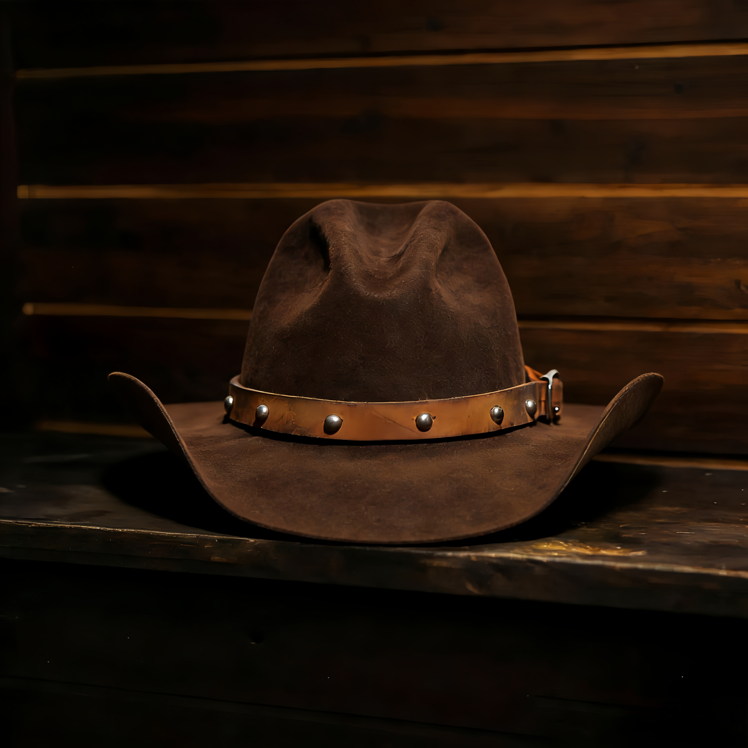 Chocolate Fur Cowboy Hat