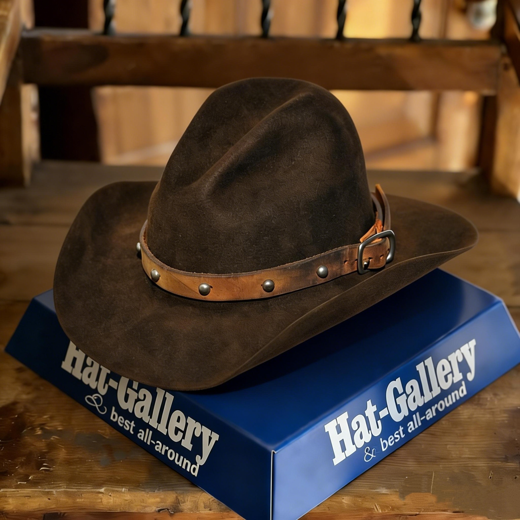 Chocolate Fur Cowboy Hat