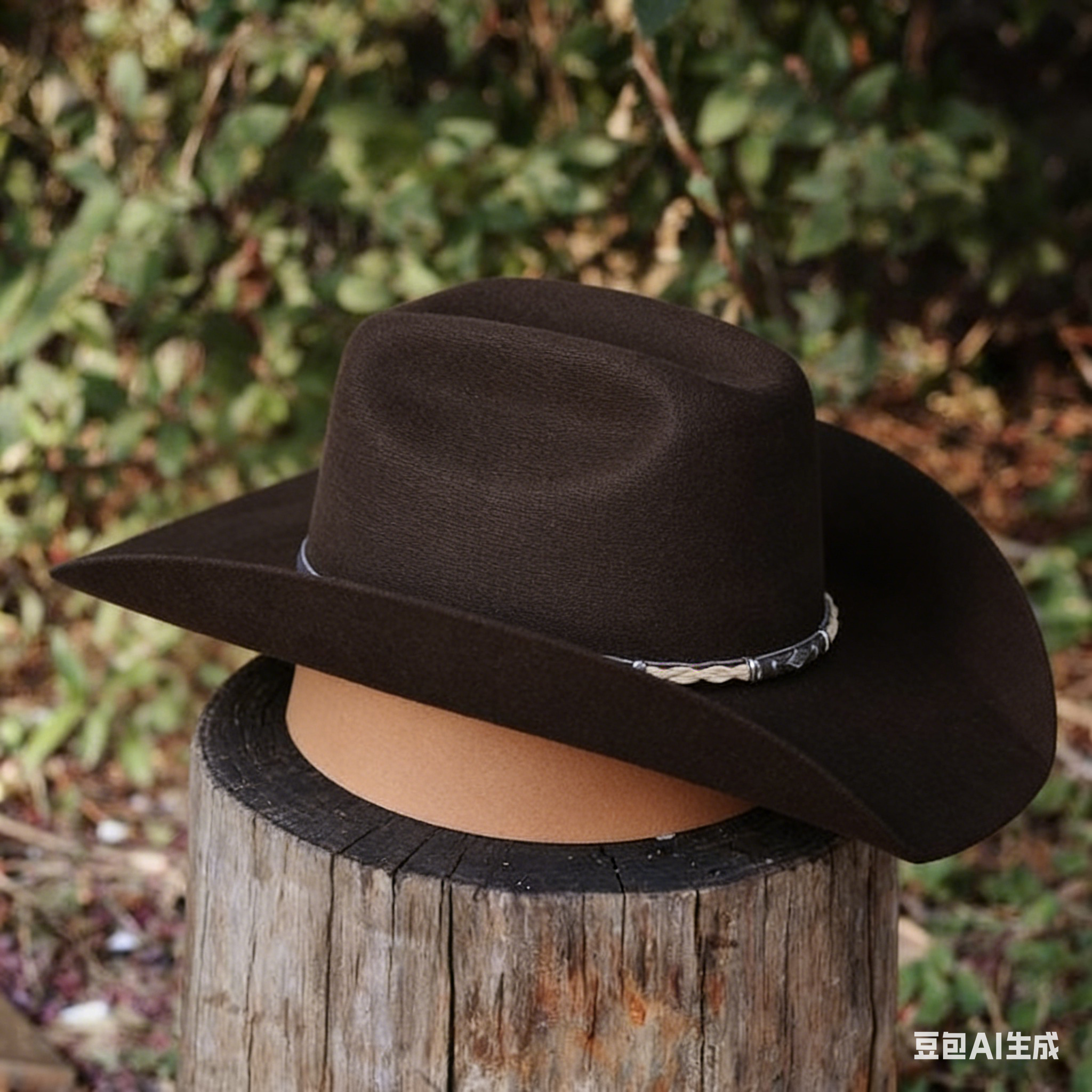 Vintage Black Wool Western Cowboy