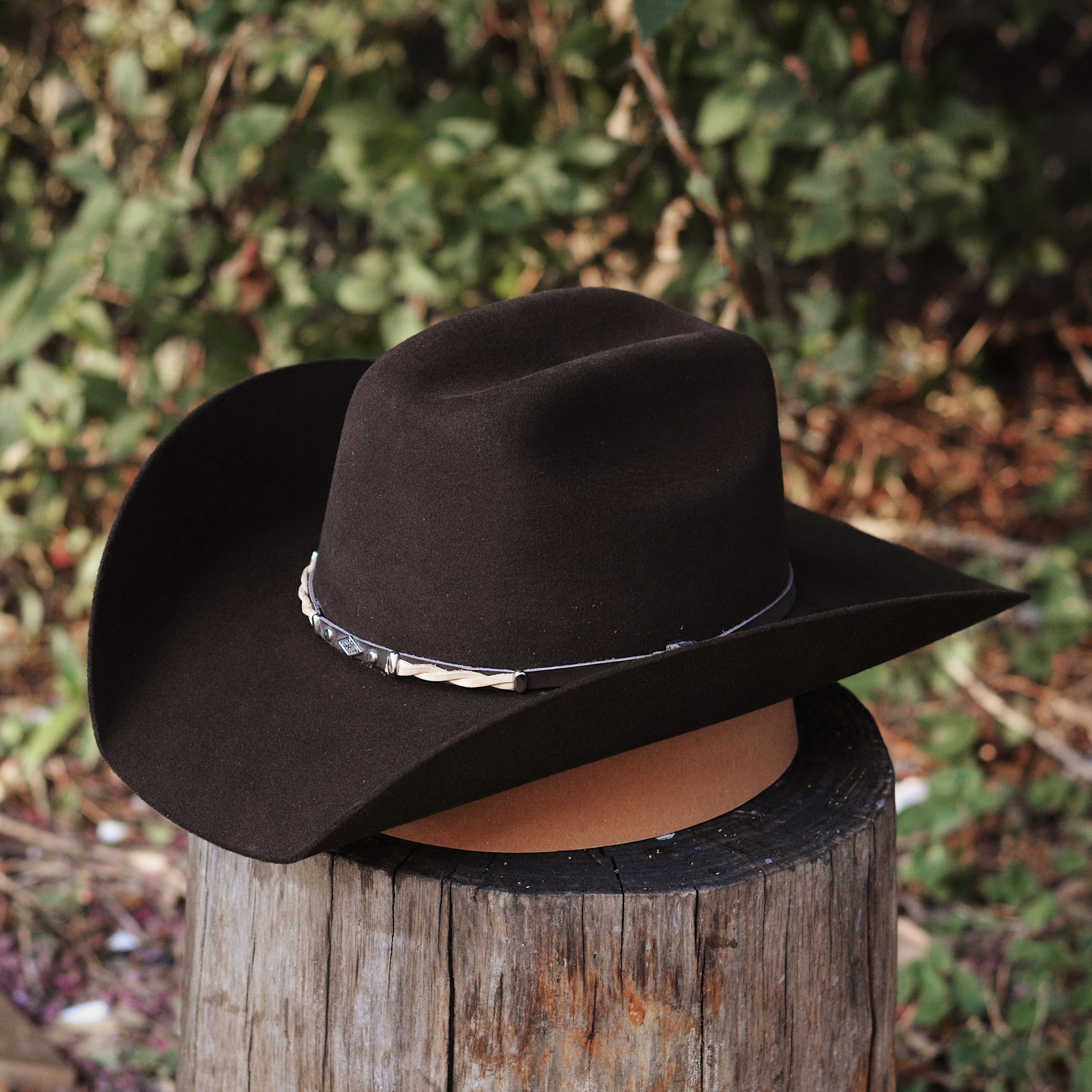 Vintage Black Wool Western Cowboy