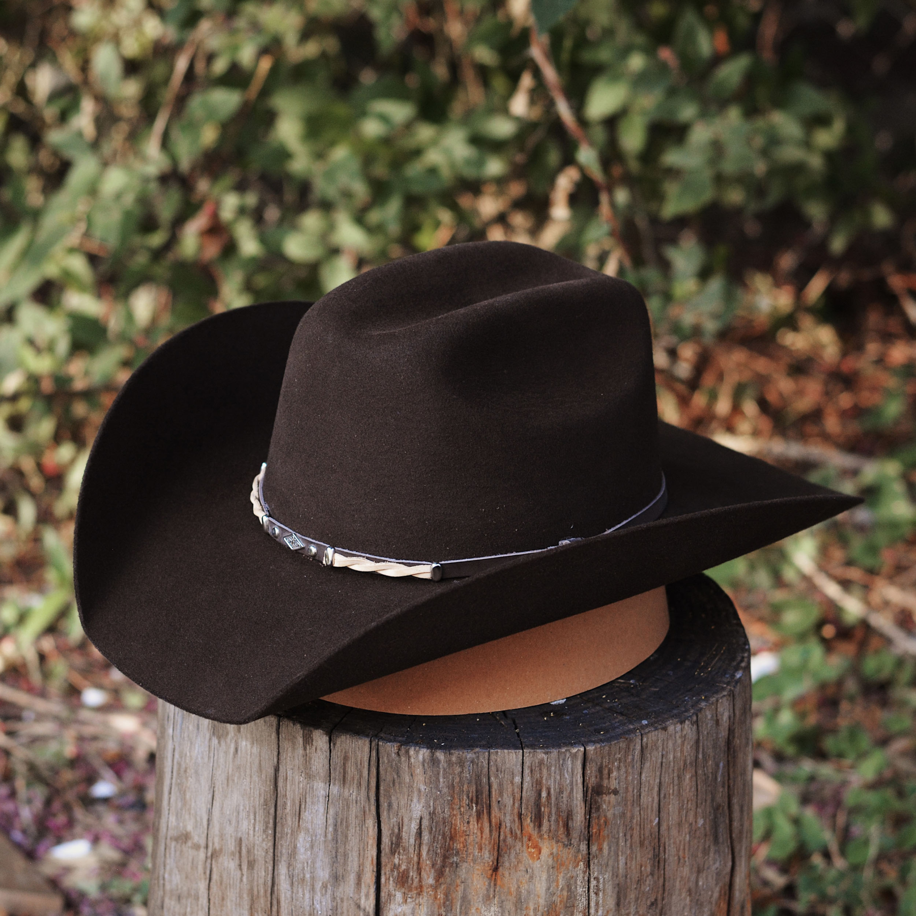 Vintage Black Wool Western Cowboy