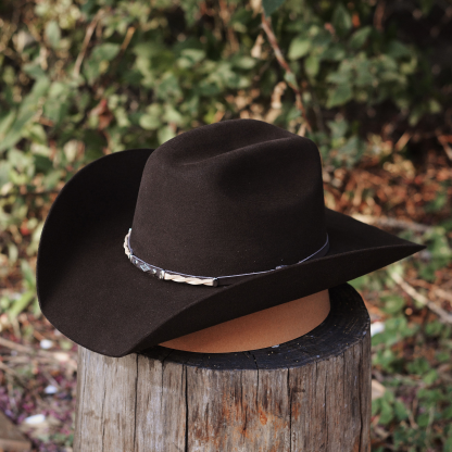 Vintage Black Wool Western Cowboy