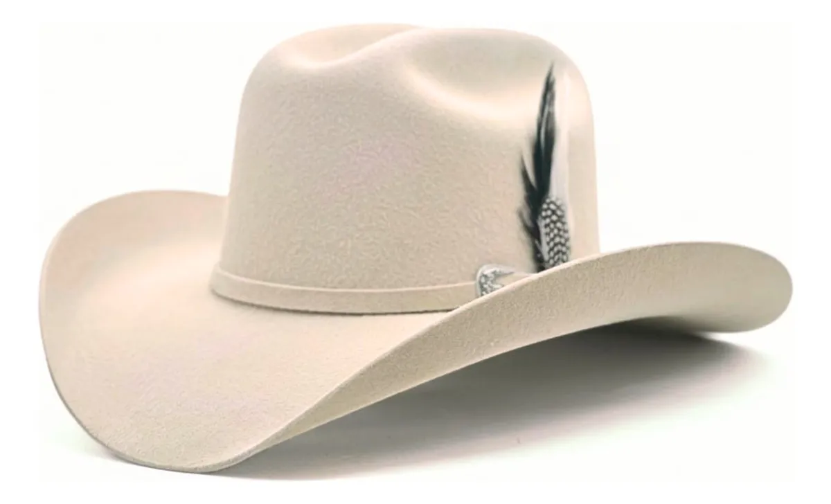 Sombrero Vaquero Texana Estilo Joan Sebastian Lana Fina 8x