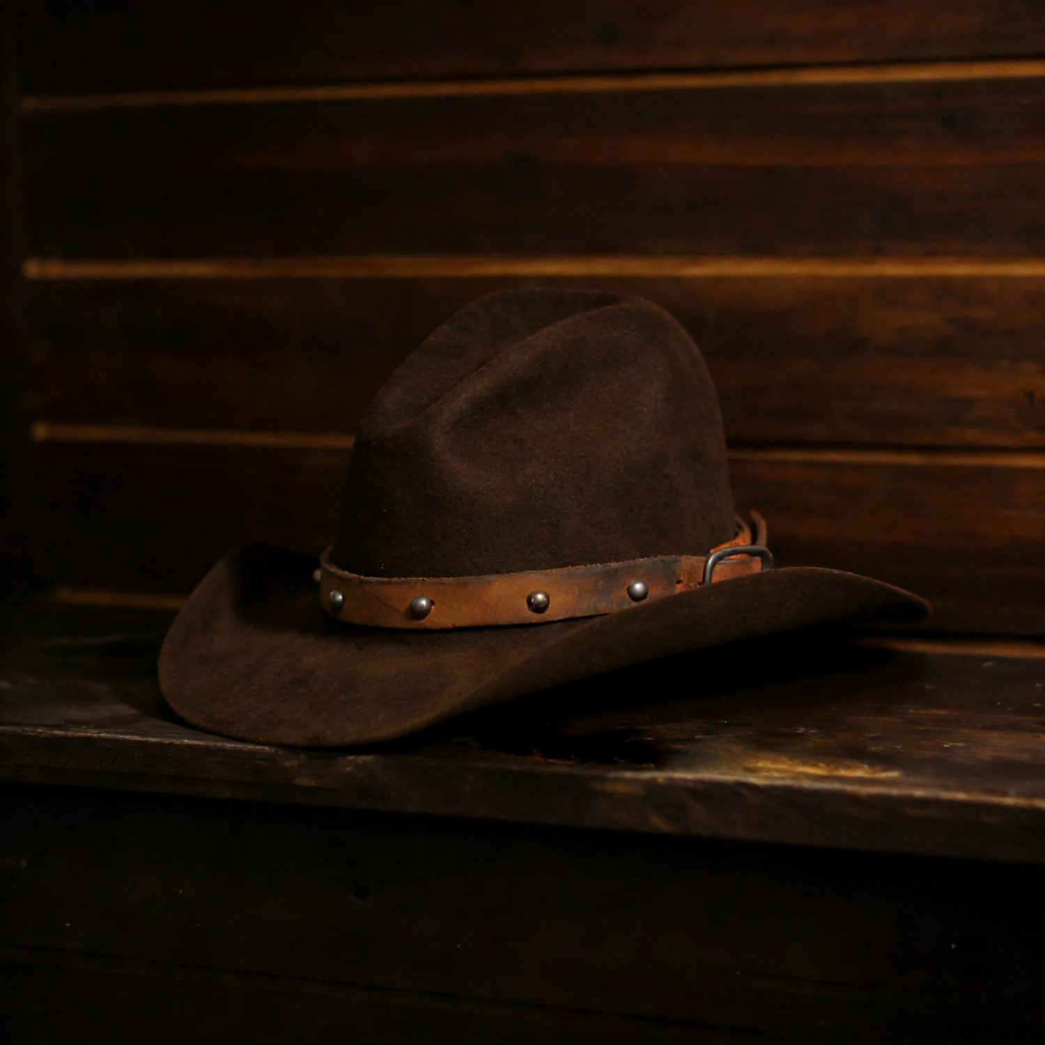 Chocolate Fur Cowboy Hat