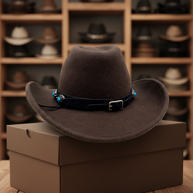 Turquoise Western Cowboy Hat