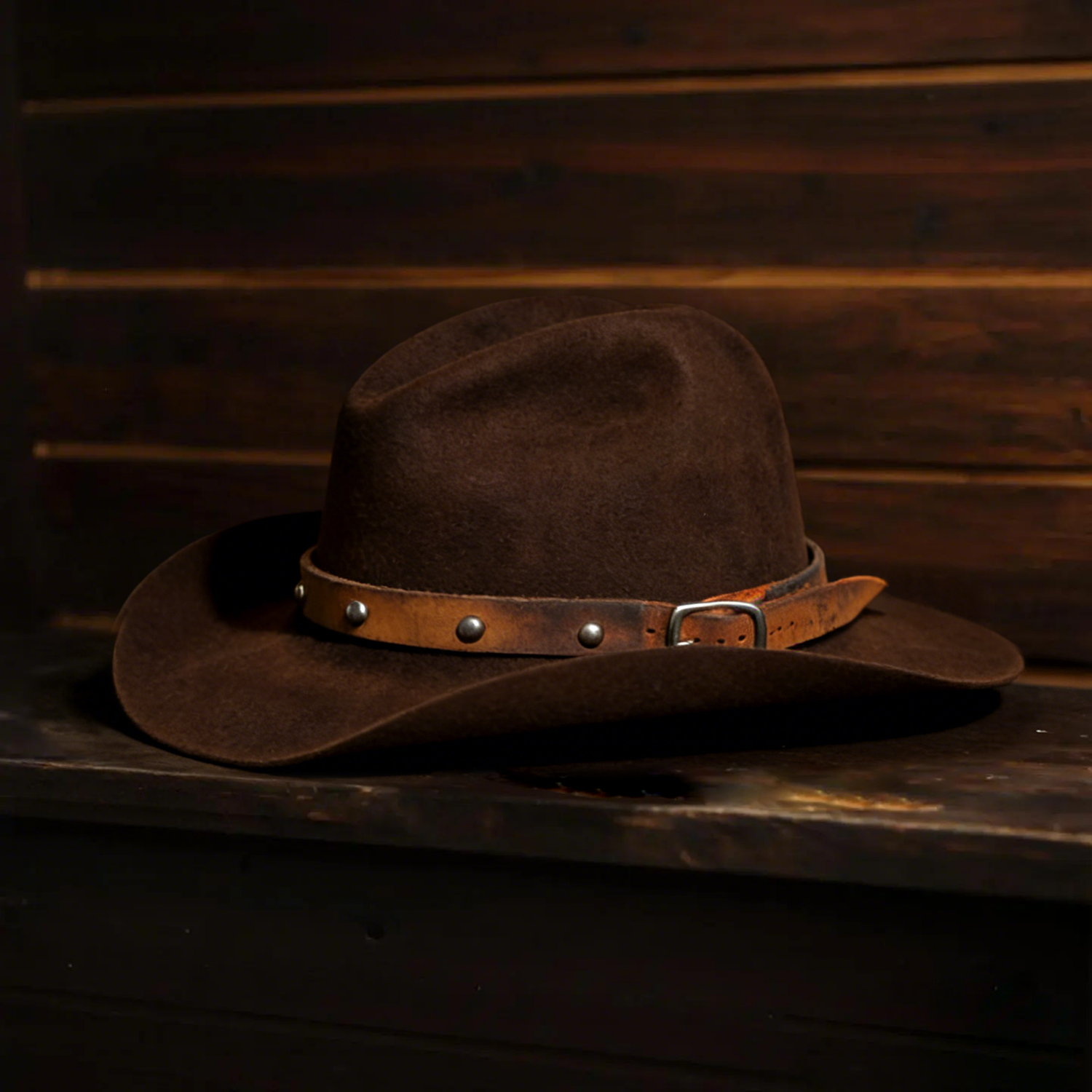 Chocolate Fur Cowboy Hat