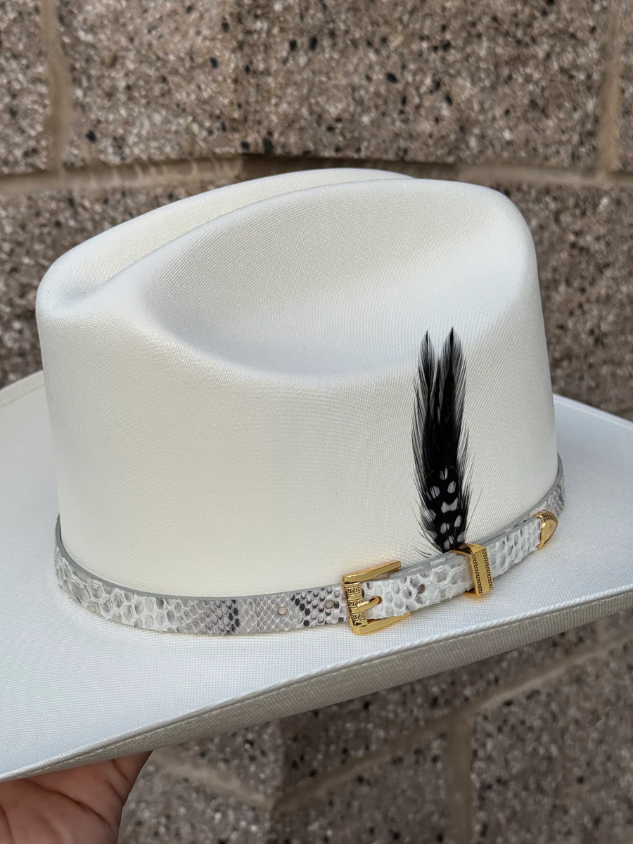 Sombrero El Rey 200x Copa Chica Falda 3.5" (Guadalajara Hats) (Toquilla Pitón Natural)