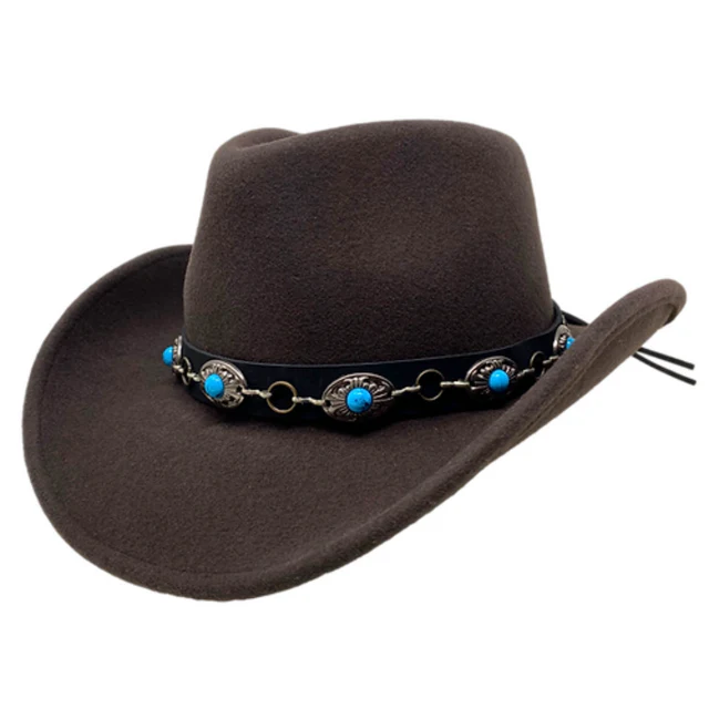 Turquoise Western Cowboy Hat